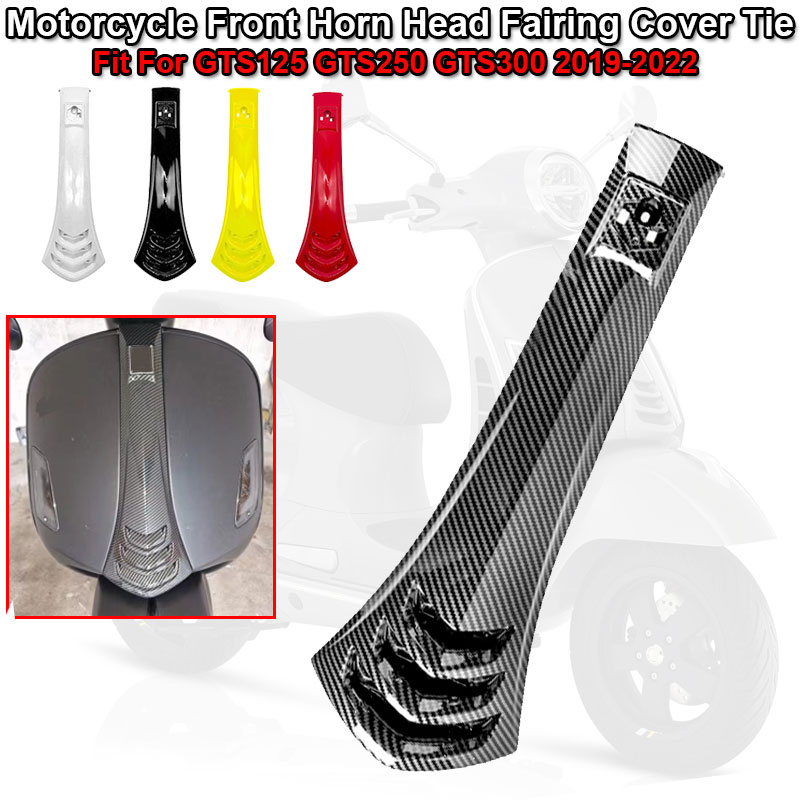 GTV300 Motorcycle Accessories Front Horn Head Fairing Cover Tie Belt Airvent BracketFit For VESPA GTS125 GTS250 GTS300 2019-2022