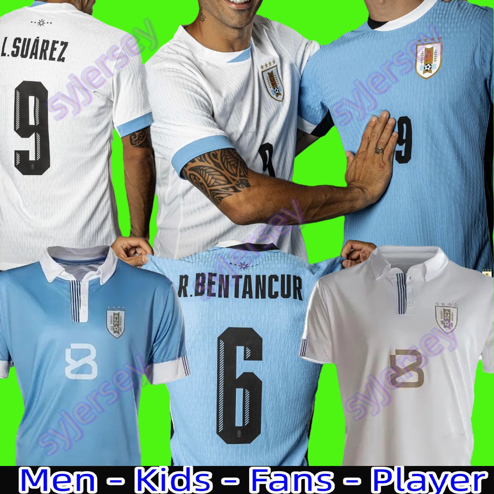 24 25 Uruguay Soccer Jersey 2024 L.SUAREZ E.CAVANI N.DE LA CRUZ national team Shirt G.DE ARRASCAETA F.VALVERDE R.ARAUJO R.BENTANCUR Football Uniform