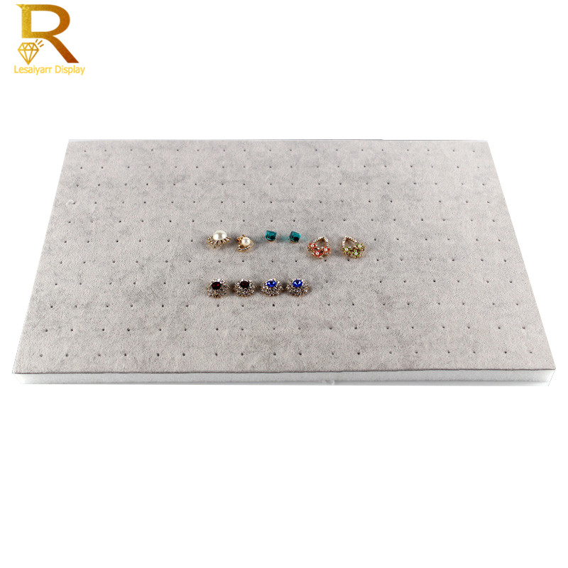 Wholesale Velvet Ring Earrings Jewelry Organizer Display Case Soft Foam Necklace Watch Bangle Storage Showcase Tray 5Pcs/lot