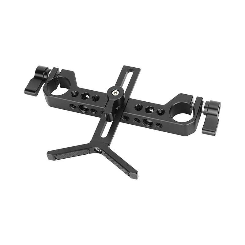 CAMVATE Camera 19mm Y-Shaped Lens Support Bracket Holder Height-adjustable For DSLR Sholuder Mount 19mm LWS Rail Support Systems