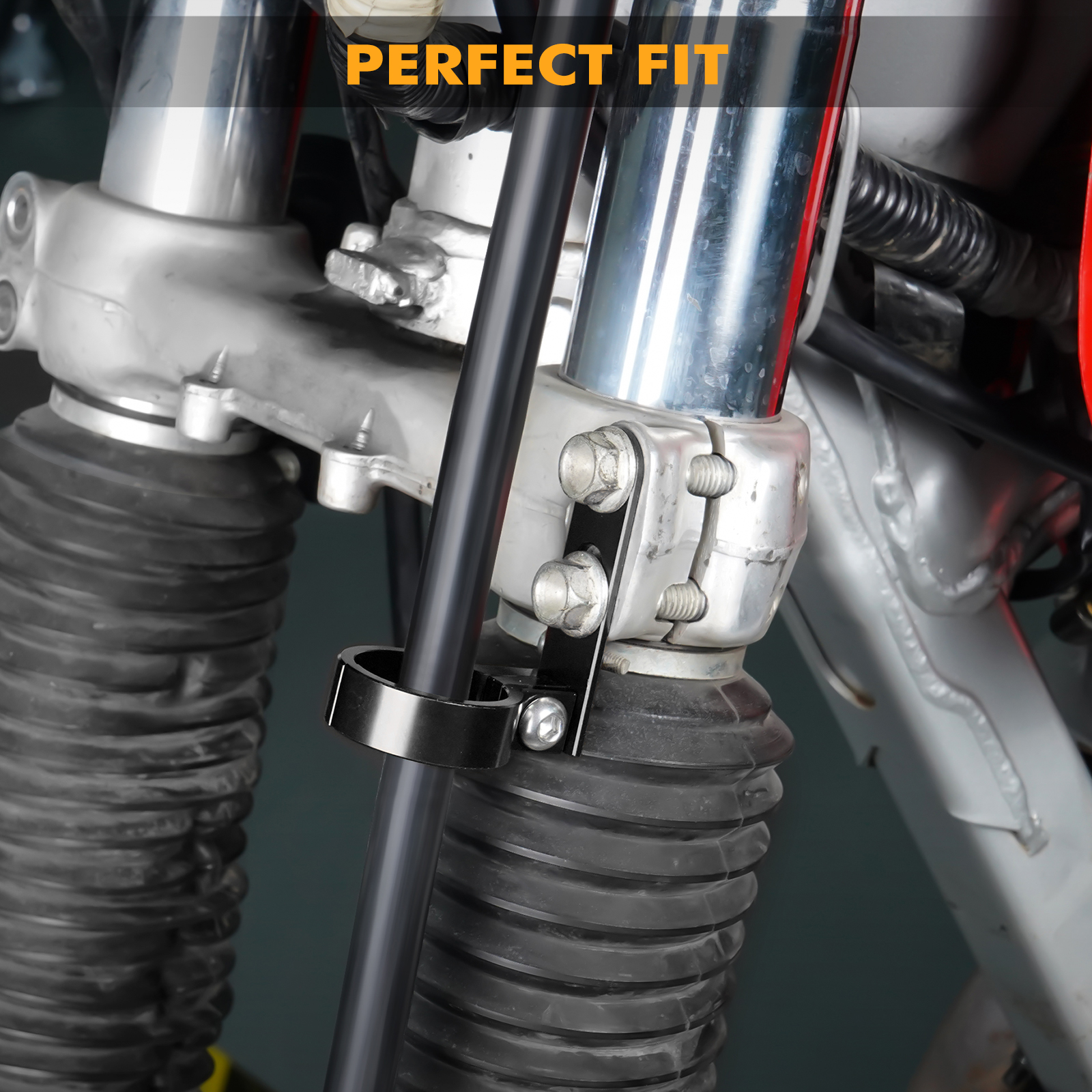 For Honda XR650L Billet Aluminum Front Brake Hose Line Clamp Guide Holder XR 650L 1993-2023 2022 2021 2020 2019 2018 2017 2016