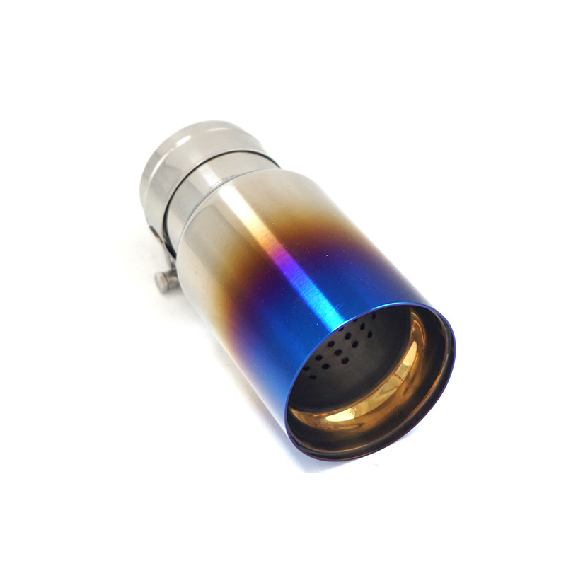 1 Piece Universal Gloss M Performance Silver Blue Exhaust tips For BMW F20 F21 F22 F23 F30 F31 F32 F33 F36 F10 F12