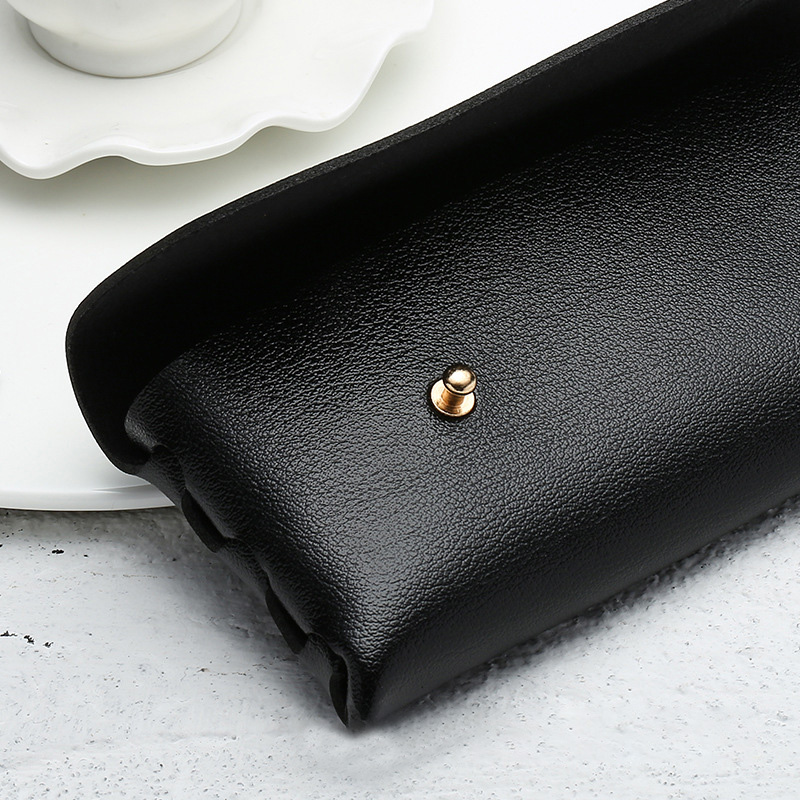 Luxury Leather Sunglasses Case Retro Hard Cover Glasses Case For Women Eyeglasses Box Case For Glasses Eyewear Accessories
