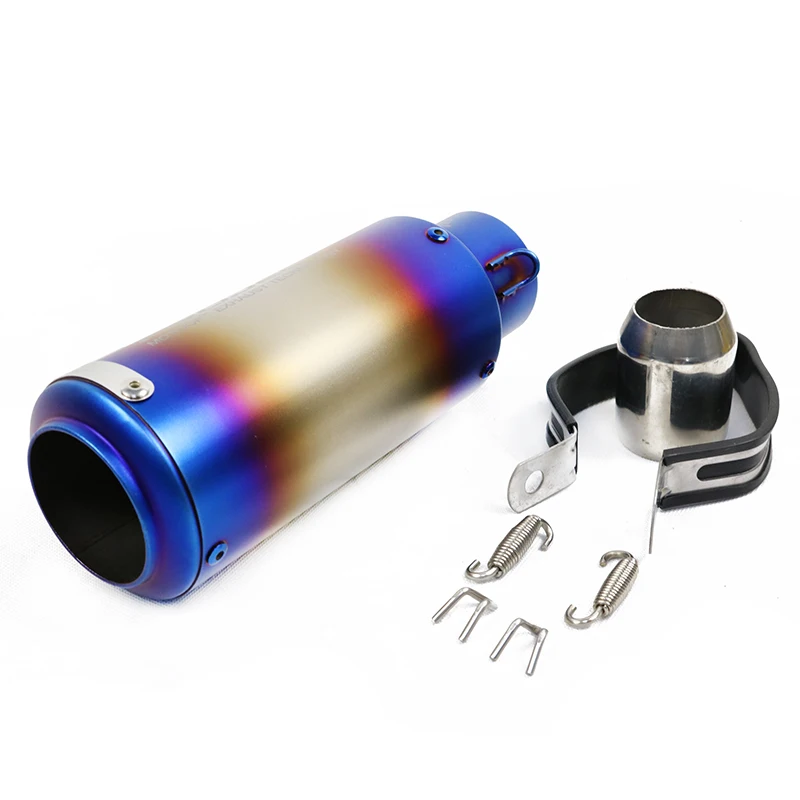 1 Set Motorcycle 51 60mm Universal Exhaust Pipe Racing Project Scooter Muffler for Honda Suzuki Yamaha Sport Motorbike Modified