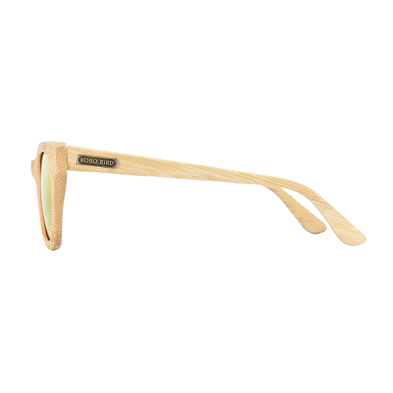 Top Brand BOBO BIRD Bamboo Sunglasses Metal Plate Engrave Your Name Polarized Lens Retro Ebony In Gift Box Drop Shipping