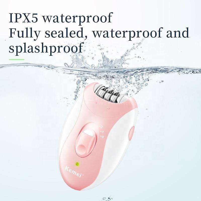 Kemei Rechargeable Women Electric Facial Body Hair Remover Bikini Trimmer Rotary Female Epilator For Face Leg With F624-42