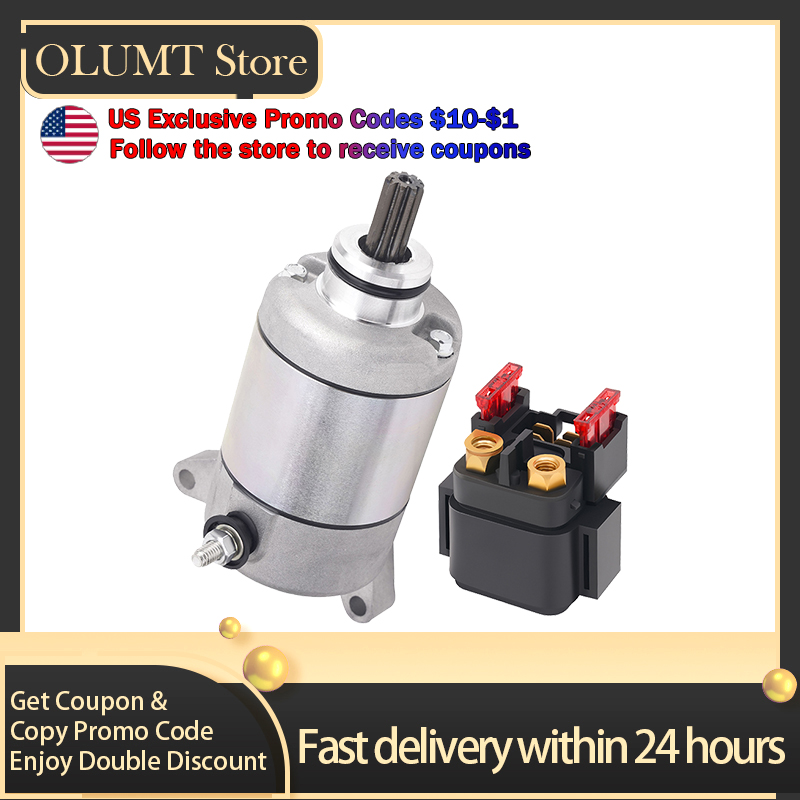 Motorcycle Parts Starter Motor & Relay For Yamaha YFZ450 YFZ450LE YFZ450SE YFZ450SP YFZ450V YFZ 450 LE SE SP 5TG-81890-00-00