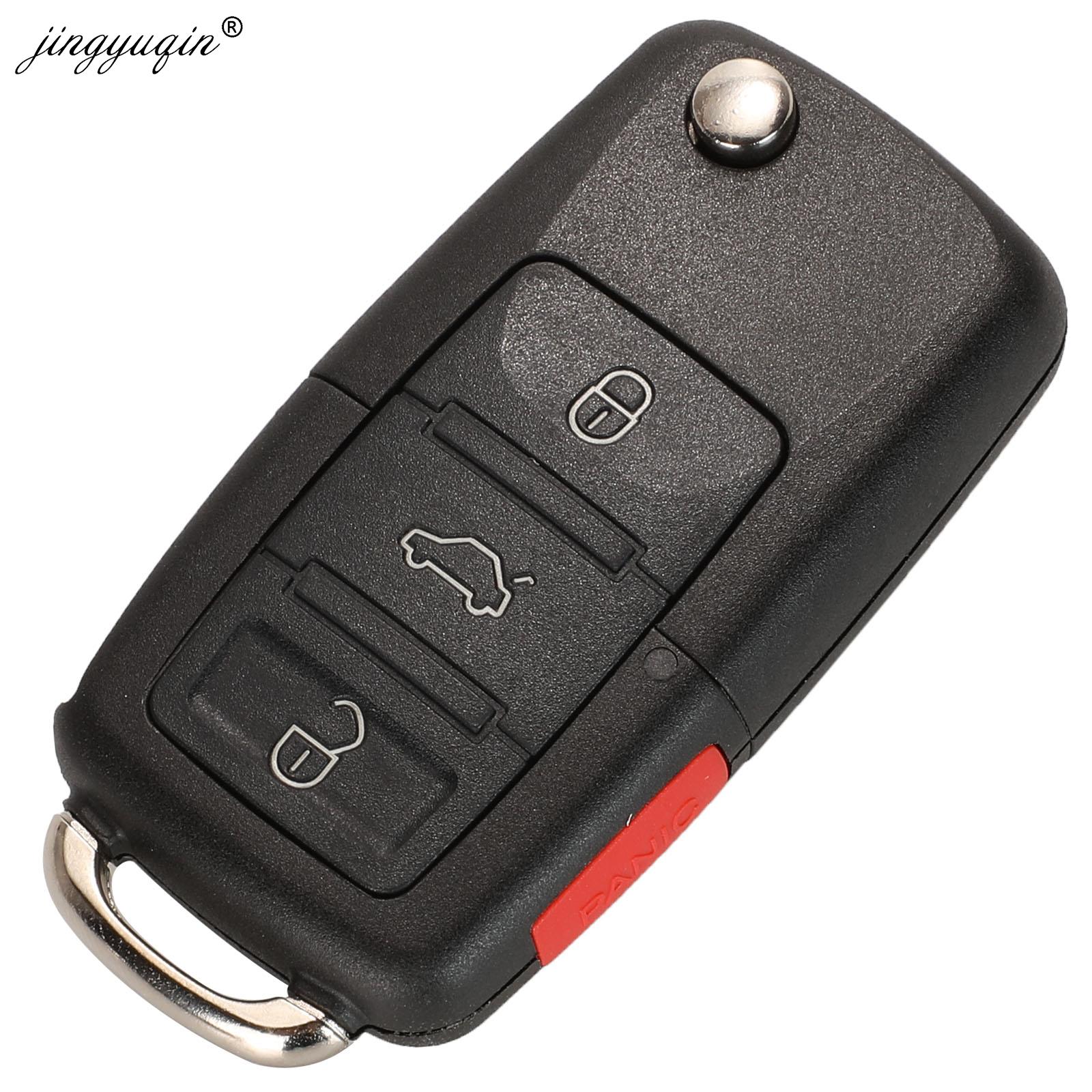 Jingyuqin 1K0959753P 315MHZ ID48 flip Key Remote Control For VOLKSWAGEN VW GOLF EOS GTI Rabbit JETTA Car Fob 4BTN 1K0 959 753 P