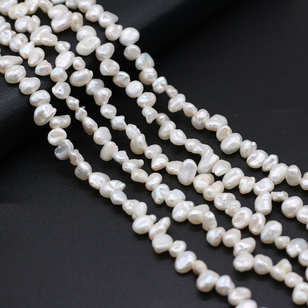 Natural Freshwater Pearl Beads Irregular White Loose Spacer Beaded For Jewelry Making DIY Charms Bracelet Necklace Accessories