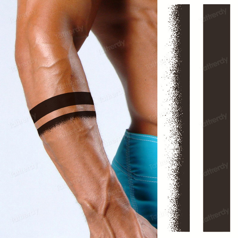 Herbal Juice ink Long Lasting Tattoo Sticker Armband Sleeve Arm Temporary Tattoos Waterproof Semi Permanent Body Art Men Adult