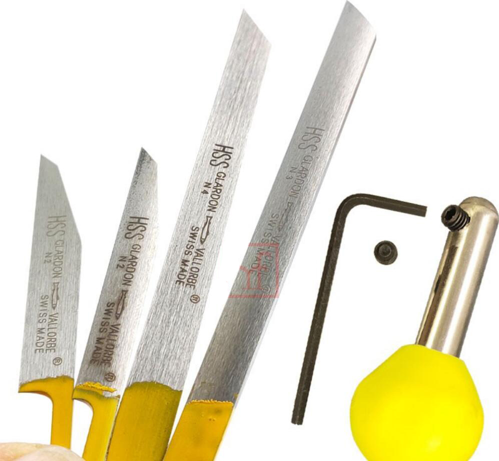 Graver Handle Jewelry Tool High Quality Yellow Rubber Handles for Engraving Knife