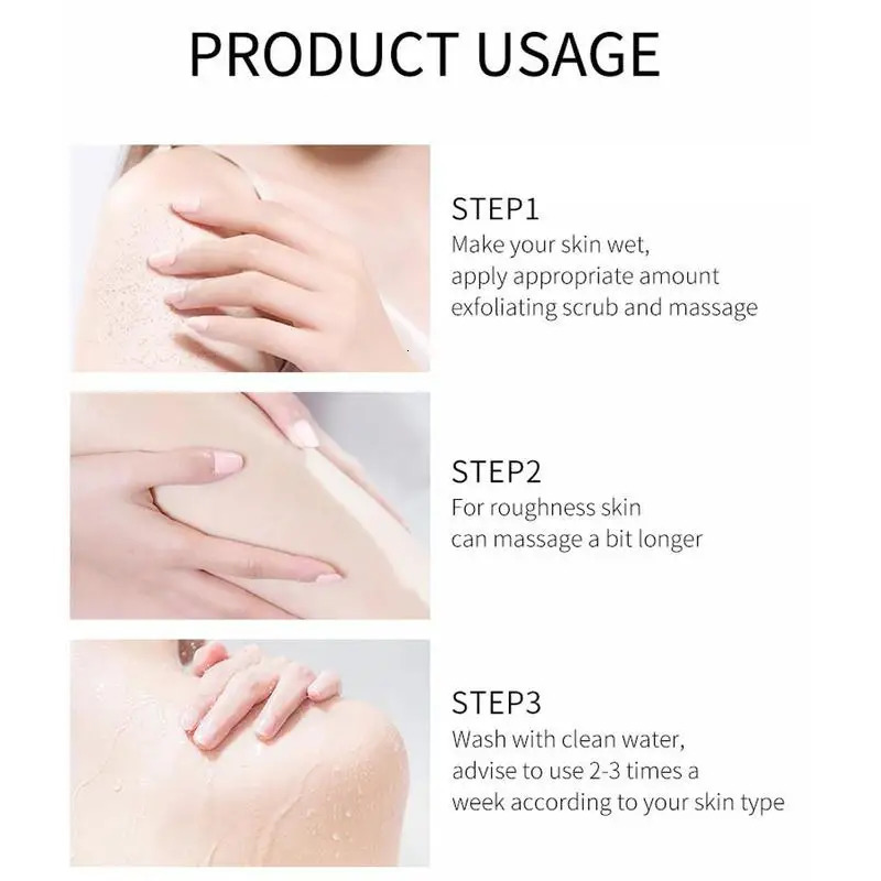 100g Face Body Skin Scrub Deep Cleansing Face Scrub Exfoliating Hydrating Scrub Cream Mud Exfoliating Gel Body Lotion 240624