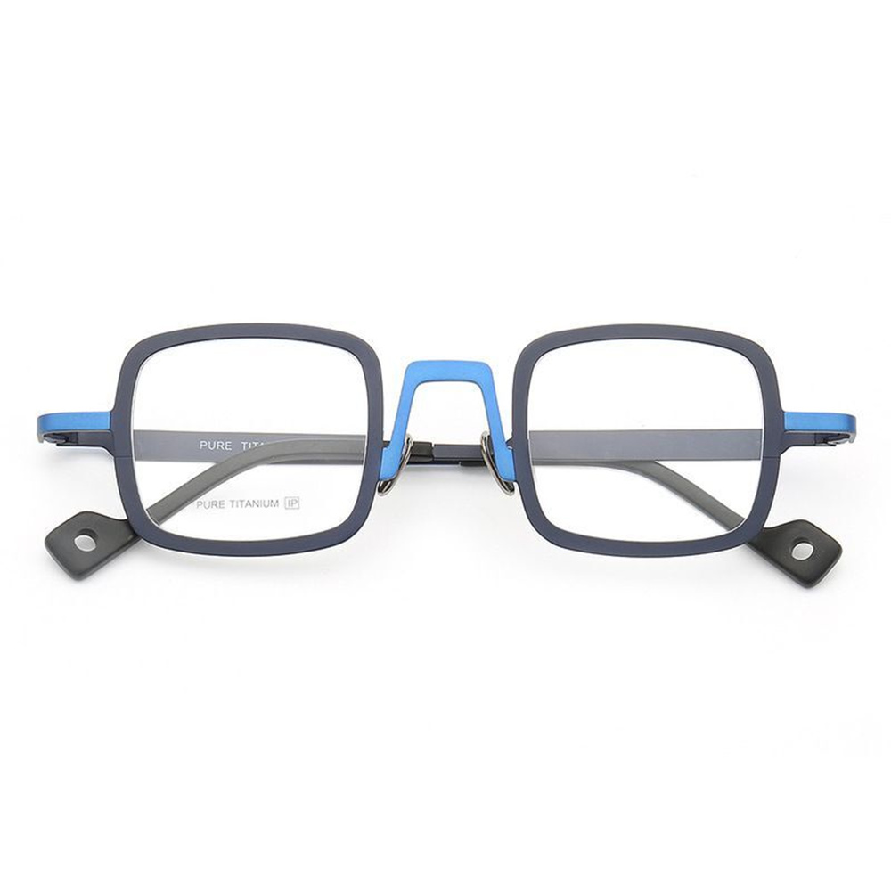 Titanium Eyeglass Frames Small Odd Freak Vintage Glasses Men Square Full Rim Optical Eyewear For women Prescription