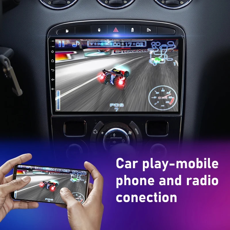 9 Inch 2 Din Android 13 Car Radio GPS RDS DSP multimedia player for Peugeot 408 for Peugeot 308 308SW 2din android car player 4G