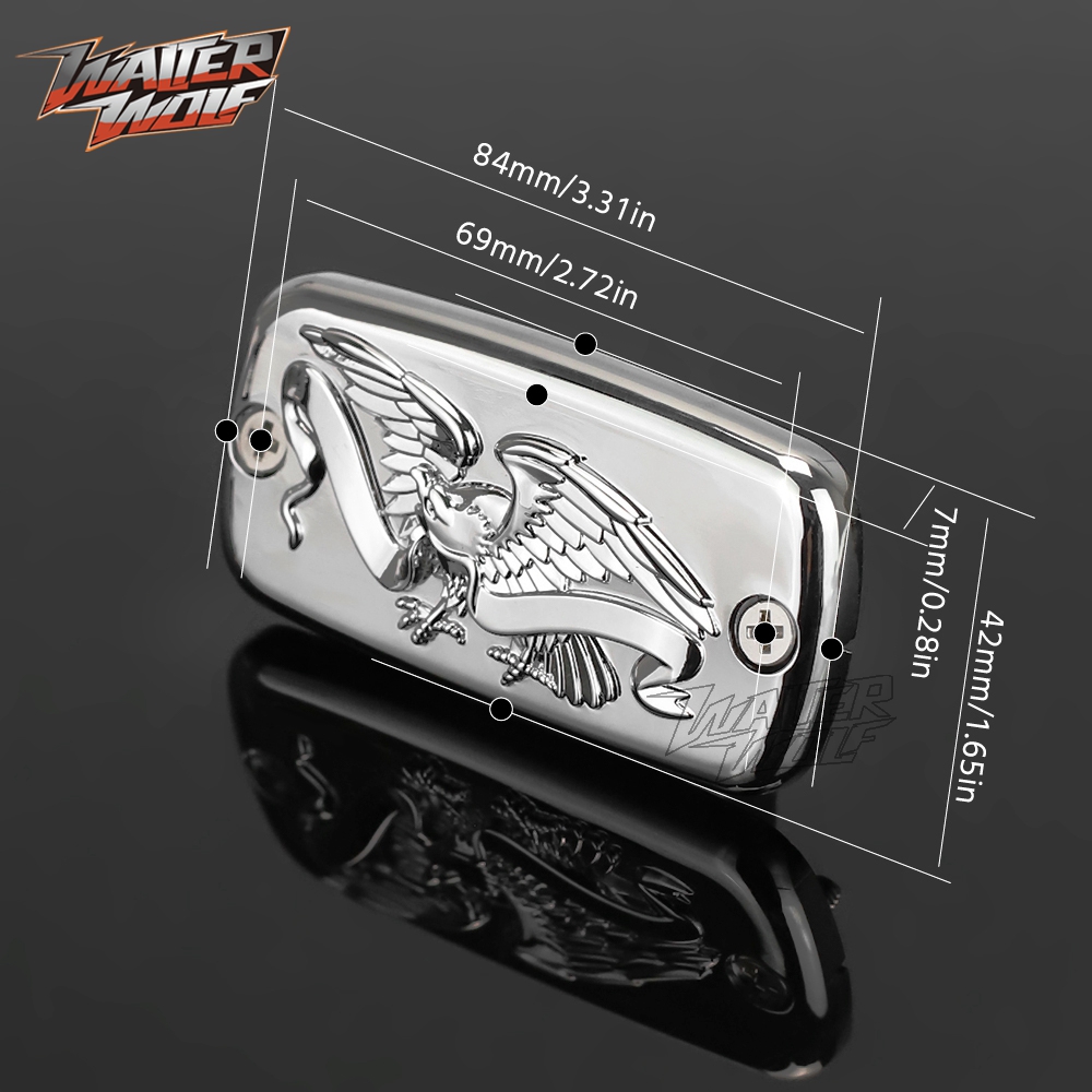 Motorcycle Front Reservoir Cap Cover For Honda VT750 VT1300 VT 750 1300 CR/CS/CT/CX Shadow 750 AEC Deluxe Fury Sabre 1998-2023