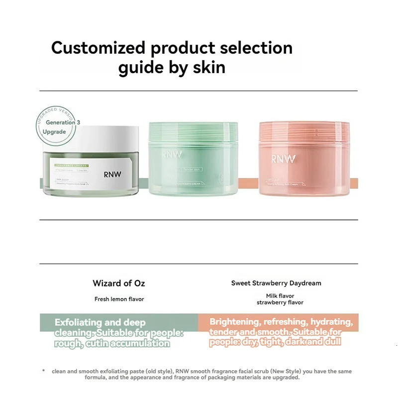 Rnw Scrub Skin Rejuvenation Full Body Chicken Skin Exfoliation Clean Bath 2-in-1 Body Wash Moisturize Smooth Feminine Body Care 240624