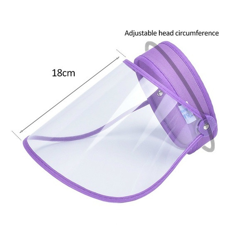 Men and Women Antivirus Transparent Mask Empty Top Hat Protective Cap Anti-droplet Saliva Hair Ring