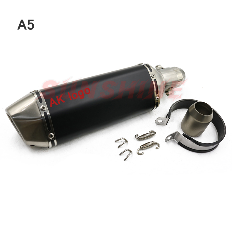 Universal Exhaust Motorcycle Muffler Escape Moto Pitbike Motorcross Scooter ATV Modified For Ninja 400 Z900 Z250 MT07 FZ6 NC700