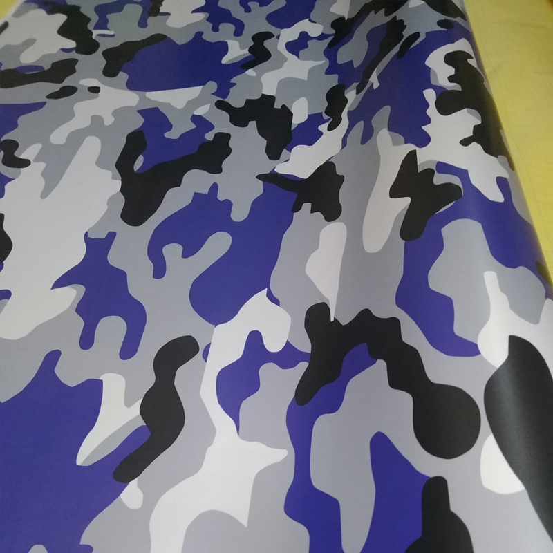 Black White Blue Camo Vinyl Film Camouflage Car Wrap Film For Car Sticker Bike Console Computer Laptop Skin Scooter Motorcycle