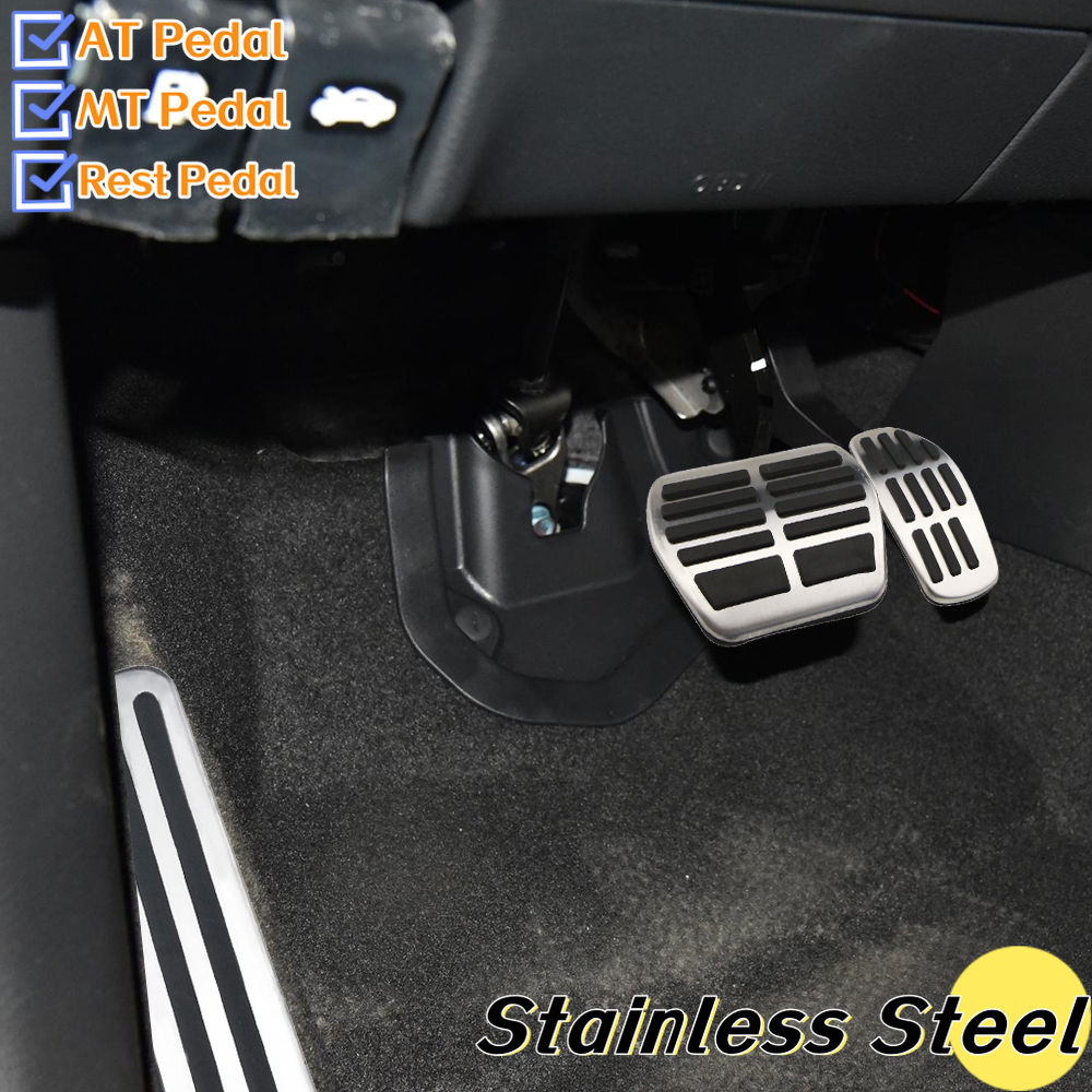 Car Pedal Pad Cover For Nissan X-trail T32 Qashqai Rogue Sport J11 For Renault Kadjar Koleos QM6 MT AT Fuel Brake Footrest Pedal