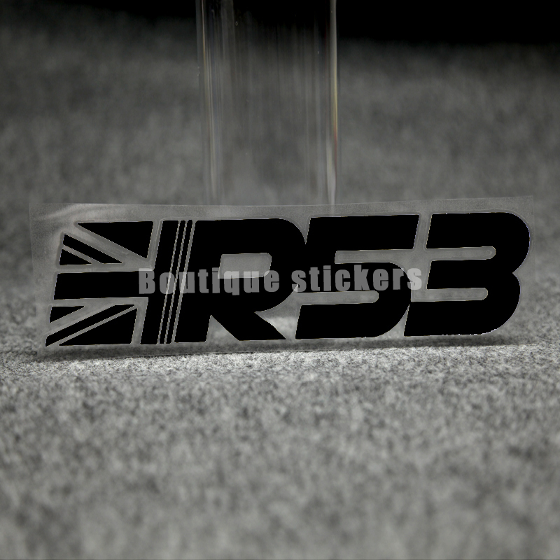Racing Modified Mini R53 Die-cut Hollow Carved Stickers Waterproof KK Material Motorcycle Helmet Bicycle Lathe Bumper Decal