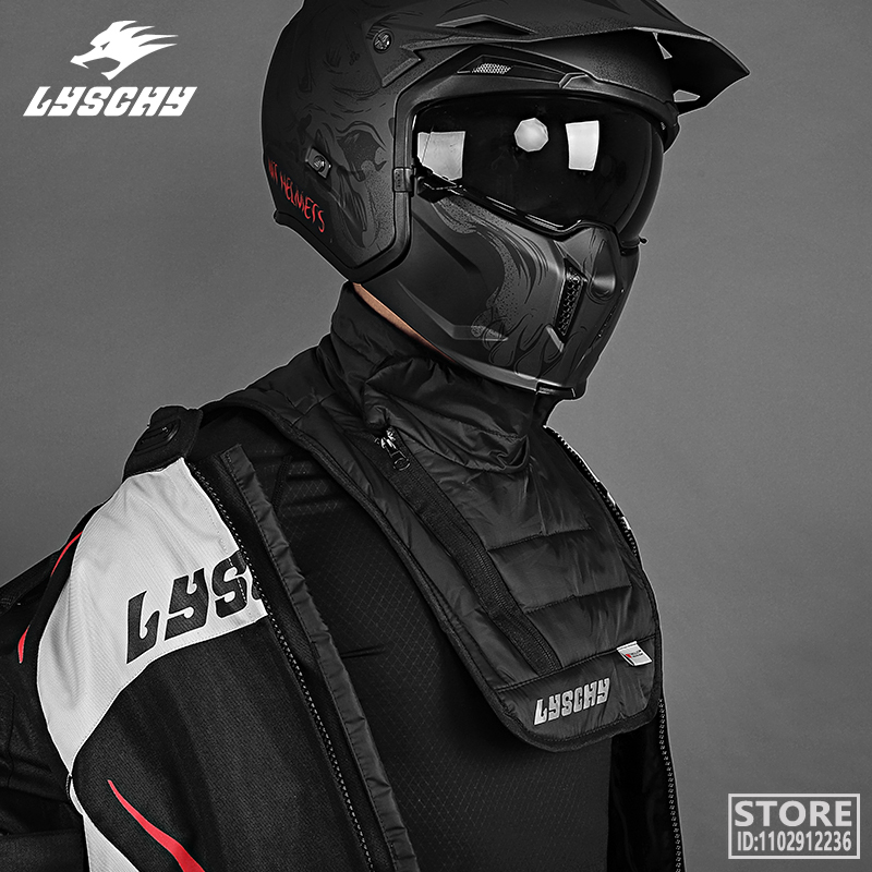 LYSCHY Winter Scarf Balaclava Extended Motorcycle Ski Neck Men Moto Mask Motocross Warm Stomach Protection