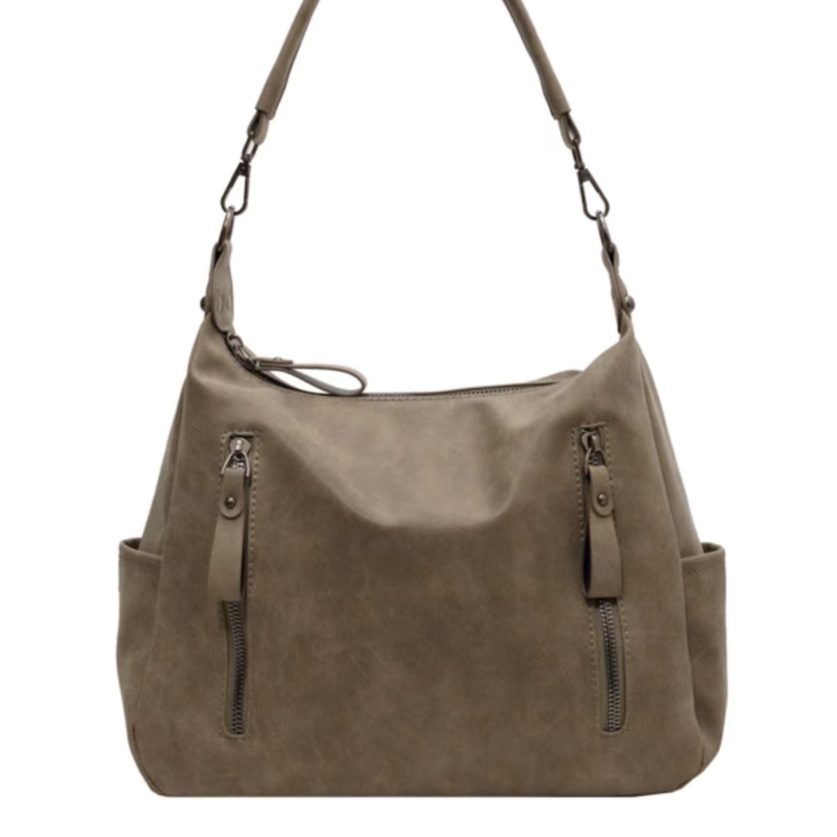 A niche design for autumn and winter new high-capacity bags for women's versatile retro frosted crossbody bags with a textured one shoulder commu