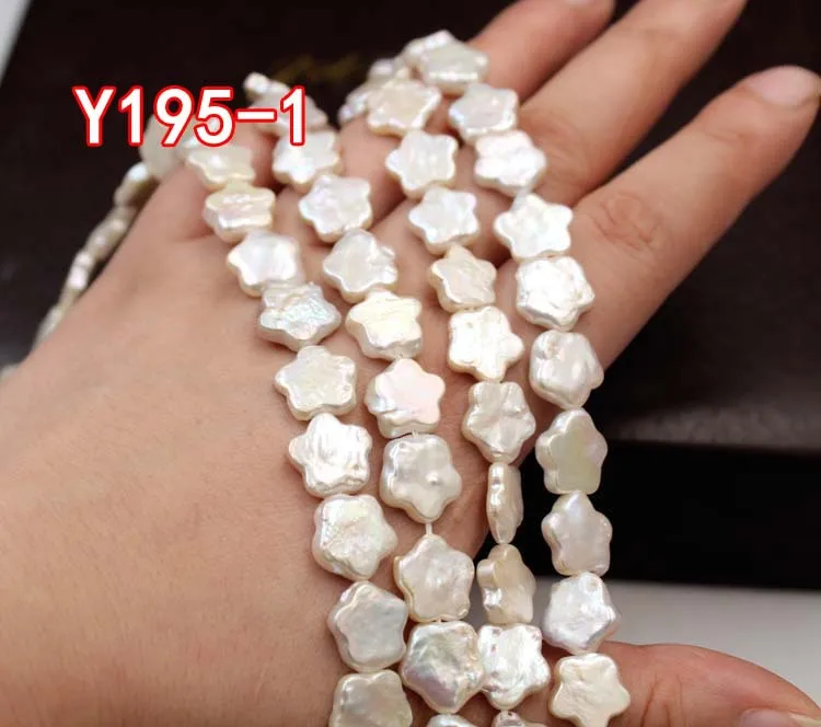 Star Shape Natural Freshwater Pearl Bead Baroque White Punch Loose Beads for Jewelry Making DIY Bracelet Necklace Earrings Craft