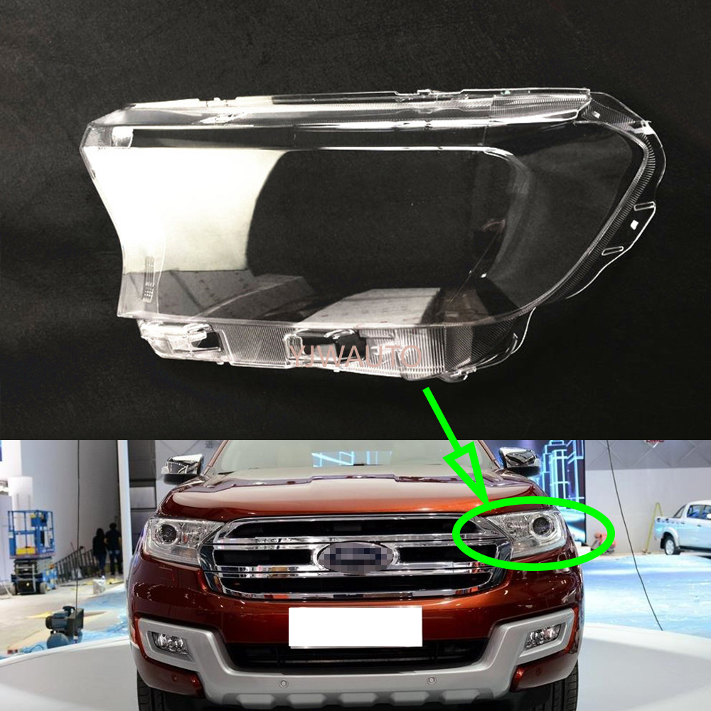 Headlamp Lens For Ford Everest Ranger 2016~2020 Headlight Cover Car Glass Replacement Auto Headlight Shell Projector Lens