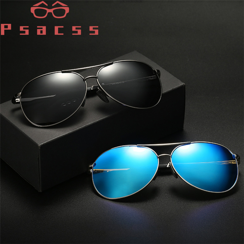 Psacss Classic Pilot Polarized Photochromic Sunglasses Men Women Alloy Frame Brand Designer Glasses For Driving Fishing Shades