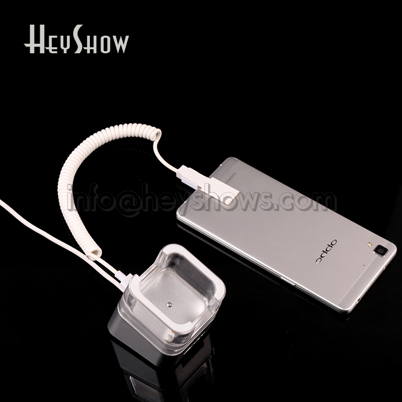Acrylic Mobile Phone Security Stand, Cellphone Display, Burglar Alarm System, iPhone, iPad, Tablet, Anti-Theft Device Holder