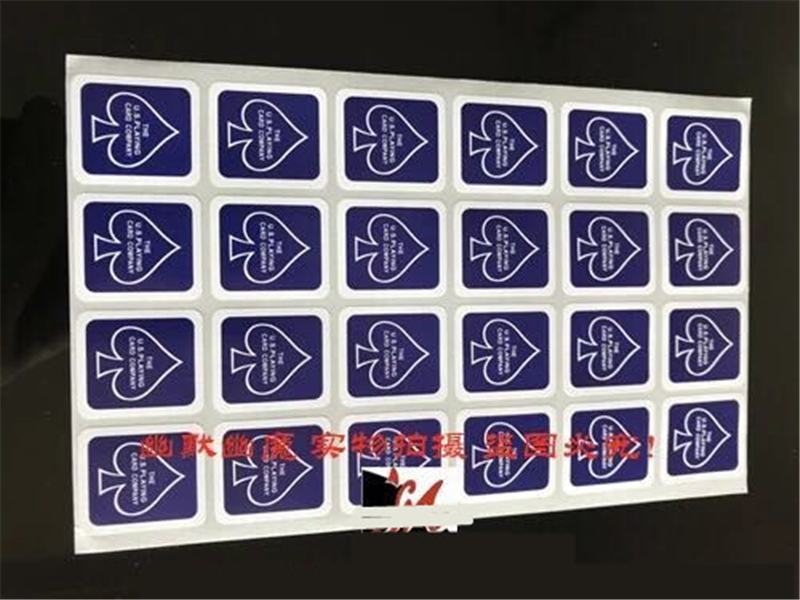 1 Sheets Playing Card Case Box Deck Seal Sticker Magic Trick 24 On 1 Sheet (Red Blue Black 3 Colors) Accessories Magic