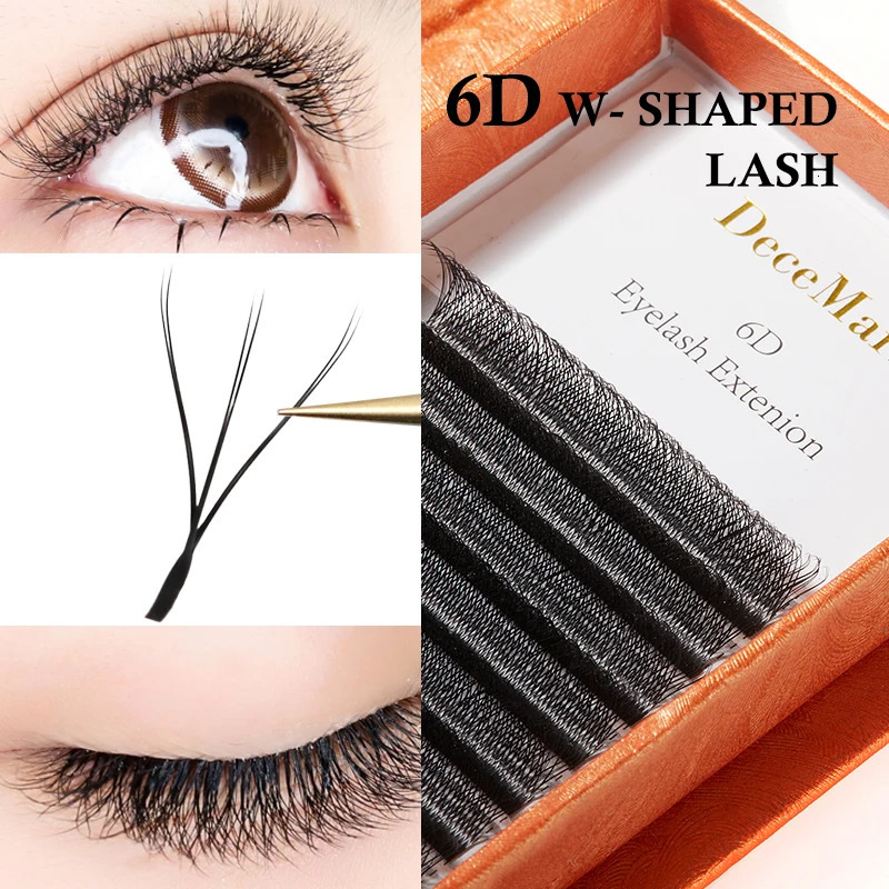 DeceMars 6D-W shaped eyelash extension 240624