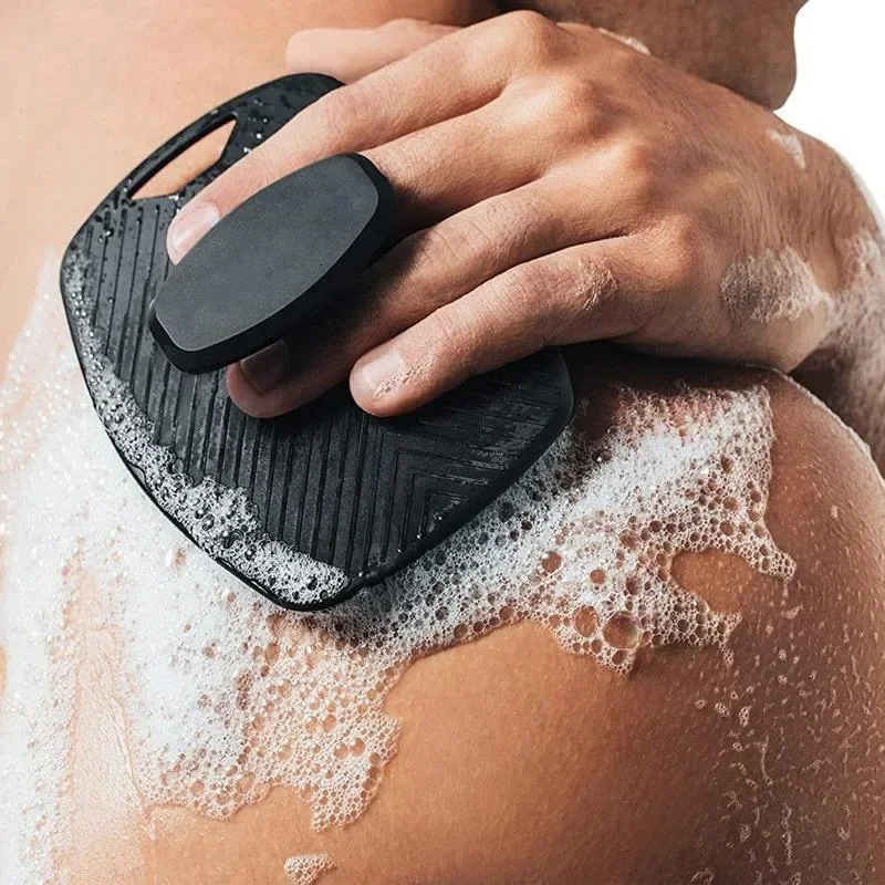 Silicone Body Scrubber Exfoliating Bath Brush Handheld Shower Cleansing Brush Back Massager Skin Cleaner Bathroom Accessories 240624