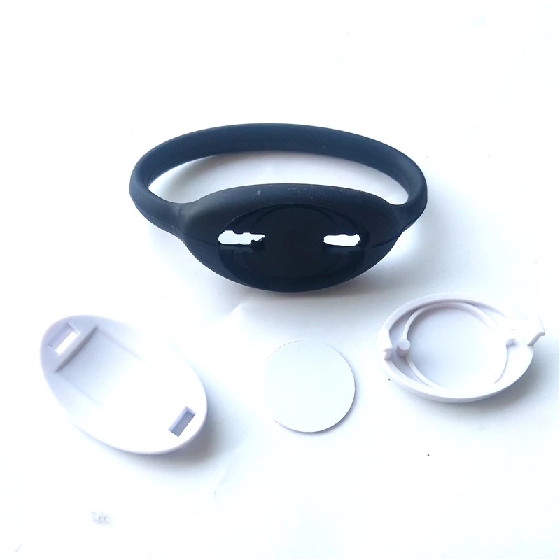10Pcs IC 13.56MHz UID Rewritable Writable RFID Block 0 Sector Adjustable Black Bracelet Silicone Wristband Watch Copy Clone Card