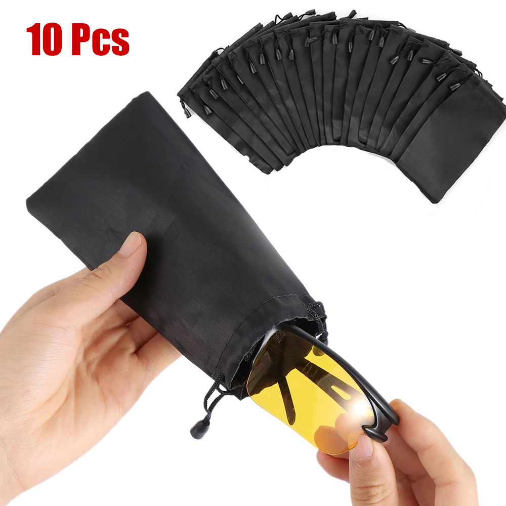 1/5/10pcs Waterproof Sunglasses Bag Microfiber Dust Storage Pouch Glasses Carry Bag Soft Cloth Portable Eyewear Case Container