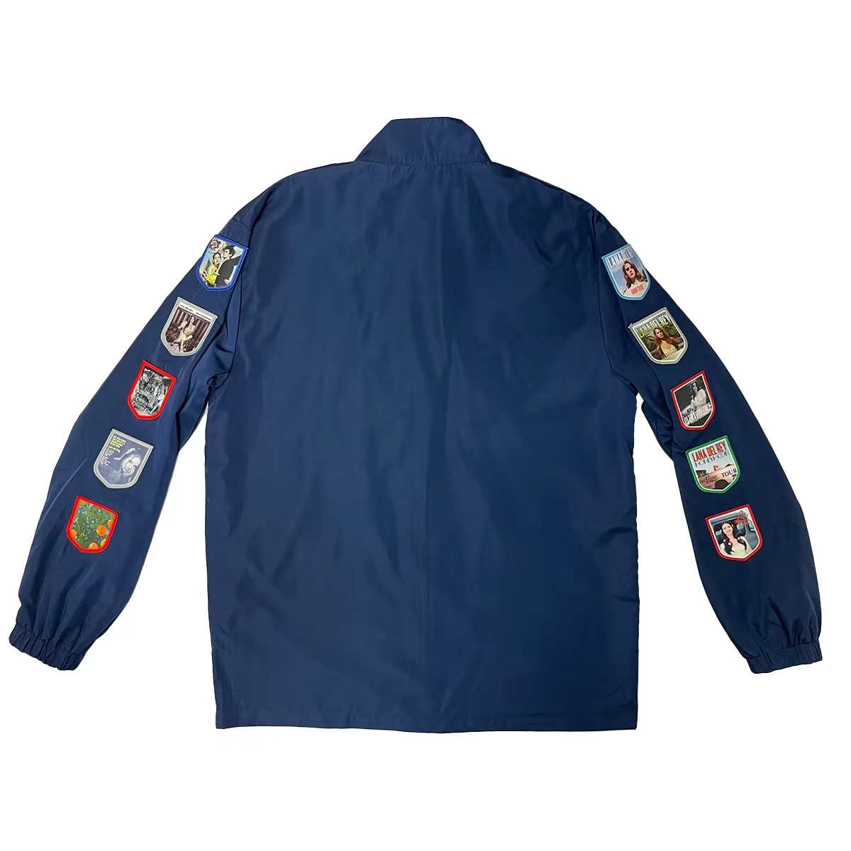 2024 New Lana Del Rey Embroidered Patch Racing Jacket Commemorative LDR Navy Blue Men's & Women's Racing Jacket T-Shirt Clothing