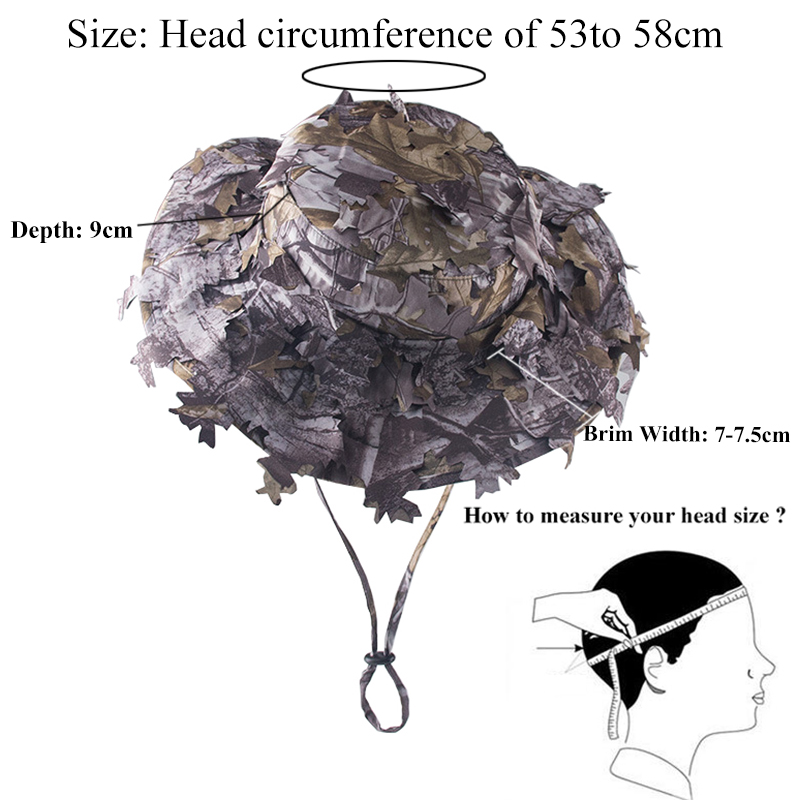 Tactical Airsoft Sniper Camouflage Boonie Hats Nepalese Cap Militares Army Mens Military Hiking Hats Summer Bucket Hat Fishing