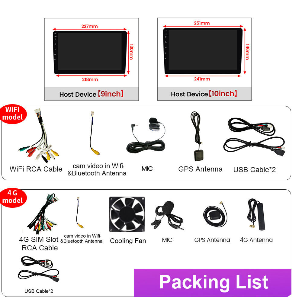 DHF 7 9 10 Inch Universal Car Radio 2 Din Android Multimedia Player Stereo GPS CarPlay For Volkswagen Nissan Kia Toyota Hyundai