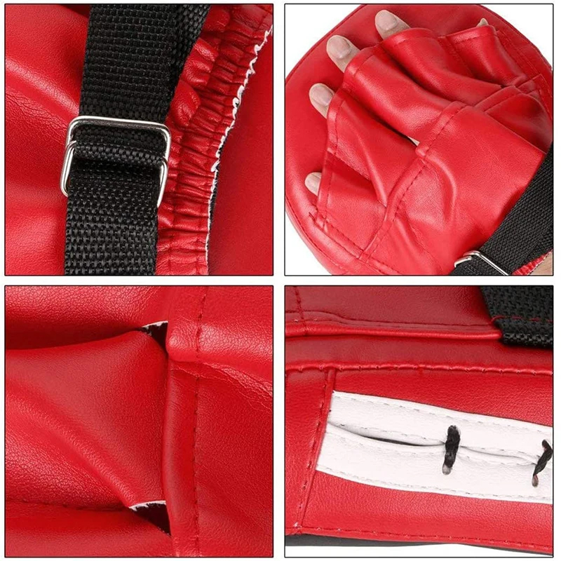 2PCS Boxing Mitts Punching Focus Mitts Kickboxing Muay Thai Pads Training Boxing Target Pads Gloves Martial Arts Equipment
