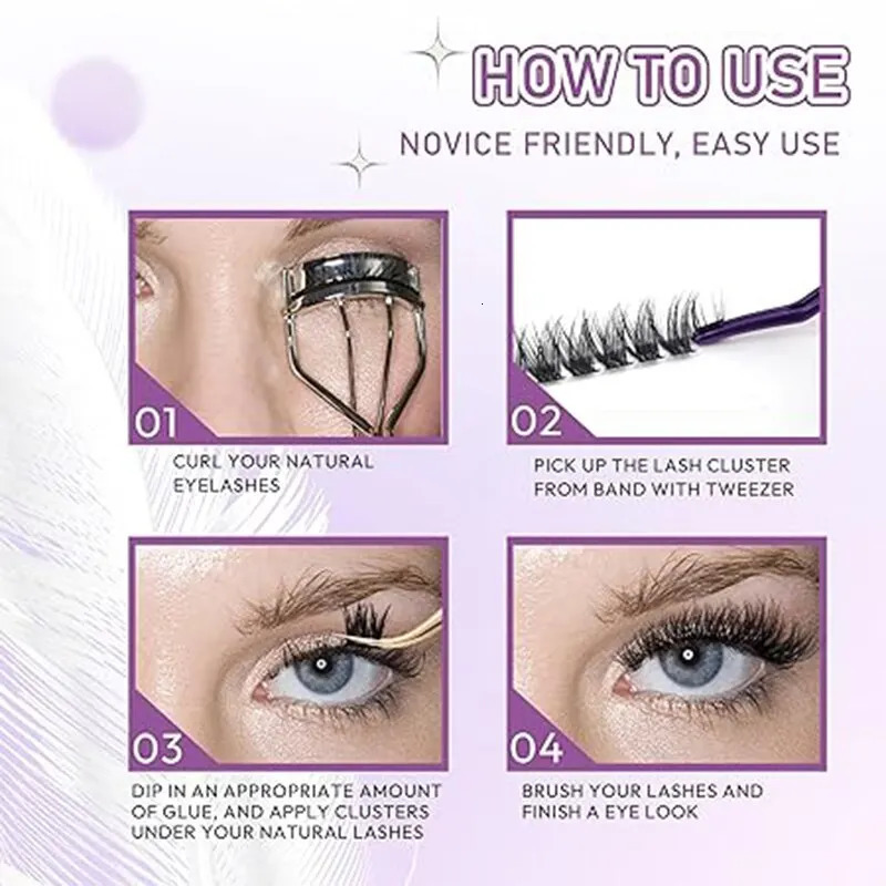 280pcs Individul Claster Eyeash Extension 30D/40D Mix Length DIY Cluster Lashes 240624