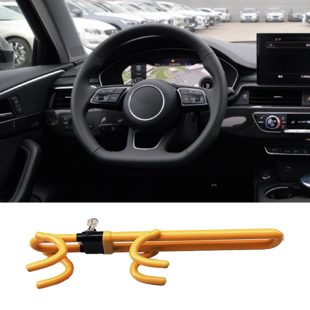 Sturdy High-quality Durable Anti-theft Steering Wheel Lock Portable Car Steering Wheel Lock Foldable for Vehicles