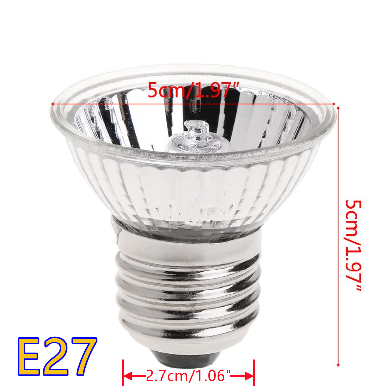 220V 25W 50W 75W Pet Reptile Turtle Heating Lamp Bask Back Warming Light UVA UVB Full Spectrum Ultraviolet Bulb E27