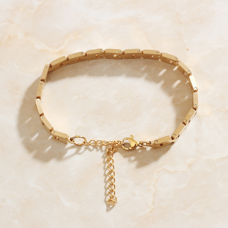 SOMMAR Hot Gift Gold Plated /stainless_steel color bracelets Geometric Personality bracelets & bangles diy