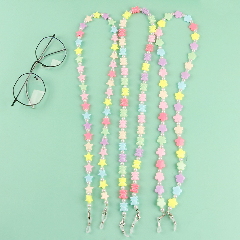 Colorful Eyeglasses Chain Anti-lost Sunglasses Spectacle Holder Anti-Drop Neck Cord Mask Chain Lanyard Eyewear Jewelry For Women