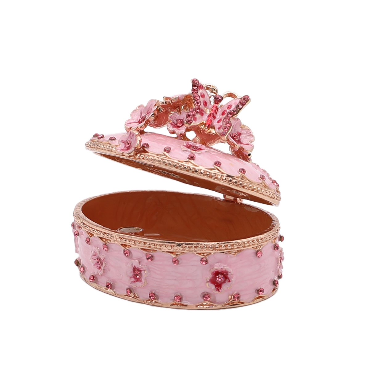 Jewelry Trinket Box Decorative Vintage Style Jewelry Organizer for Women Rhinestones Jewelry Storage Home Decor Unique Gift