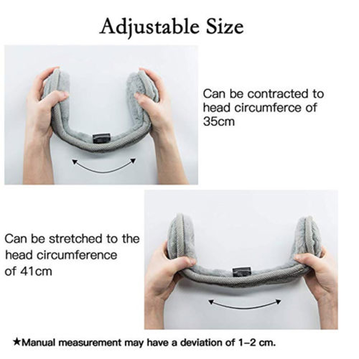 Fleece Earmuffs Winter Ear Warmers for Men & Women Soft Plush Ear Muffs Outdoor Windproof Wear Earmuffs for Sports & Daily Wear