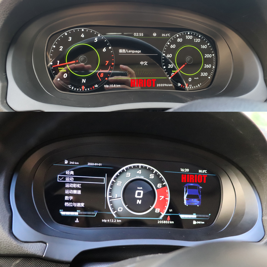 12.3''Digital LCD Instrument Cluster Virtual Cockpit For Golf 6 7 7.5 MK7 VII VI Tiguan Passat CC B8 Scirocco Jetta Speedometer