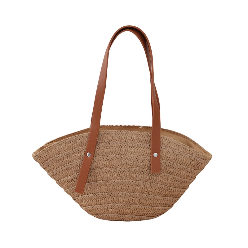 Fashionable women's high-quality and practical summer large capacity handbags seaside vacation beach bags wholesale woven bags large capacity sho