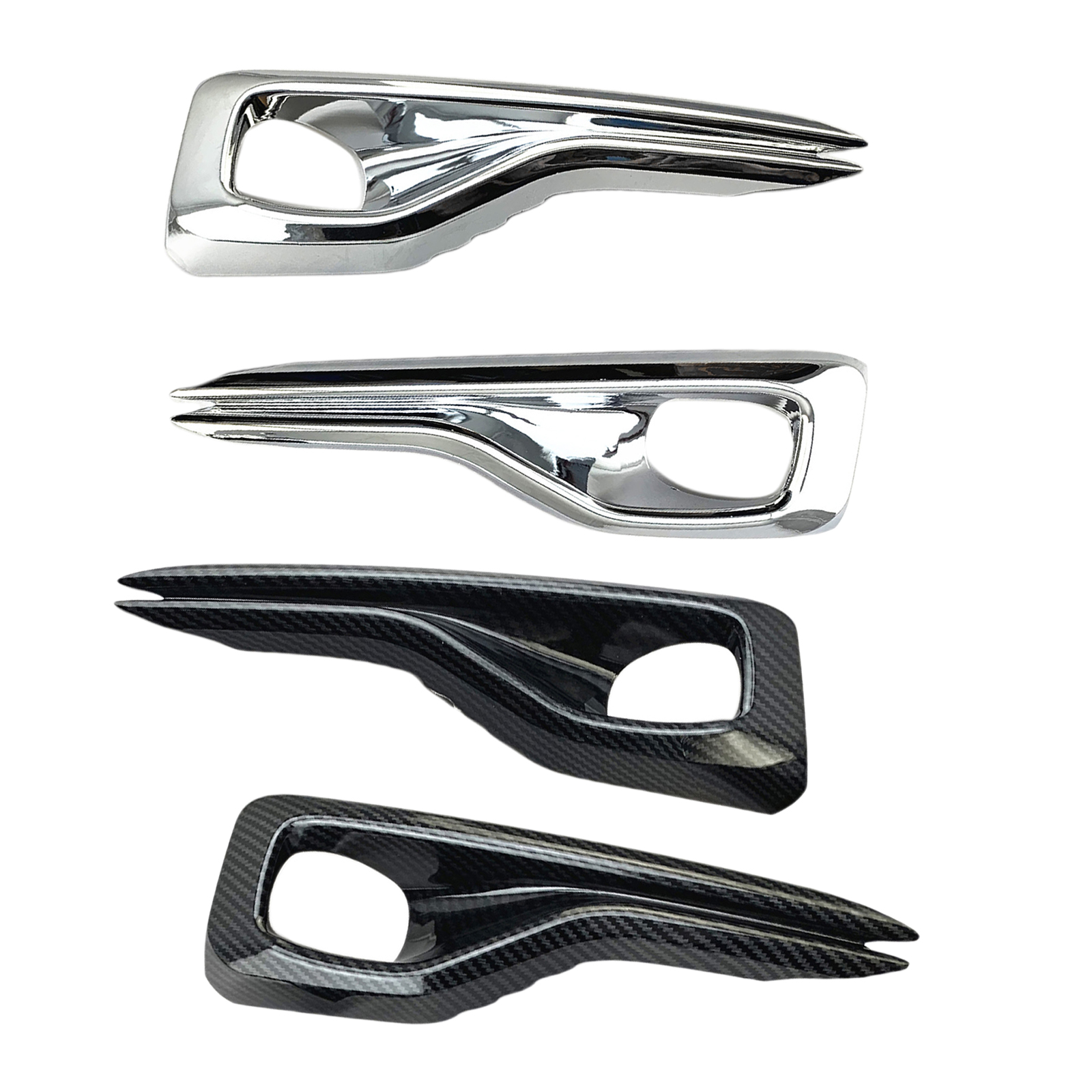 2Pcs Front Foglight Fog Light Lamp Cover Trim Accessories for Ford Focus 2019 2020 ST-Line